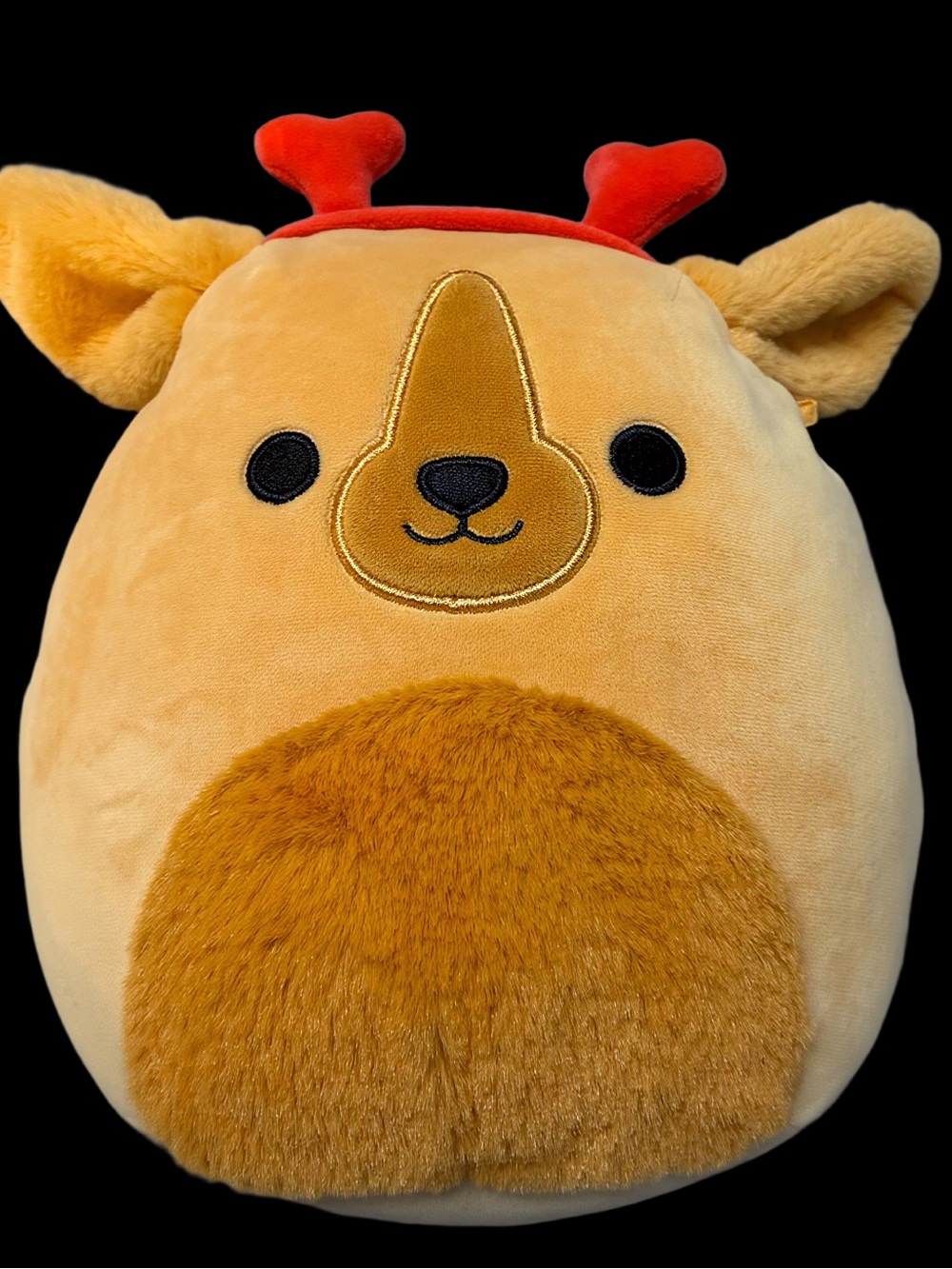 Squishmallow Finley Golden Retriever With Heart Headband 9”